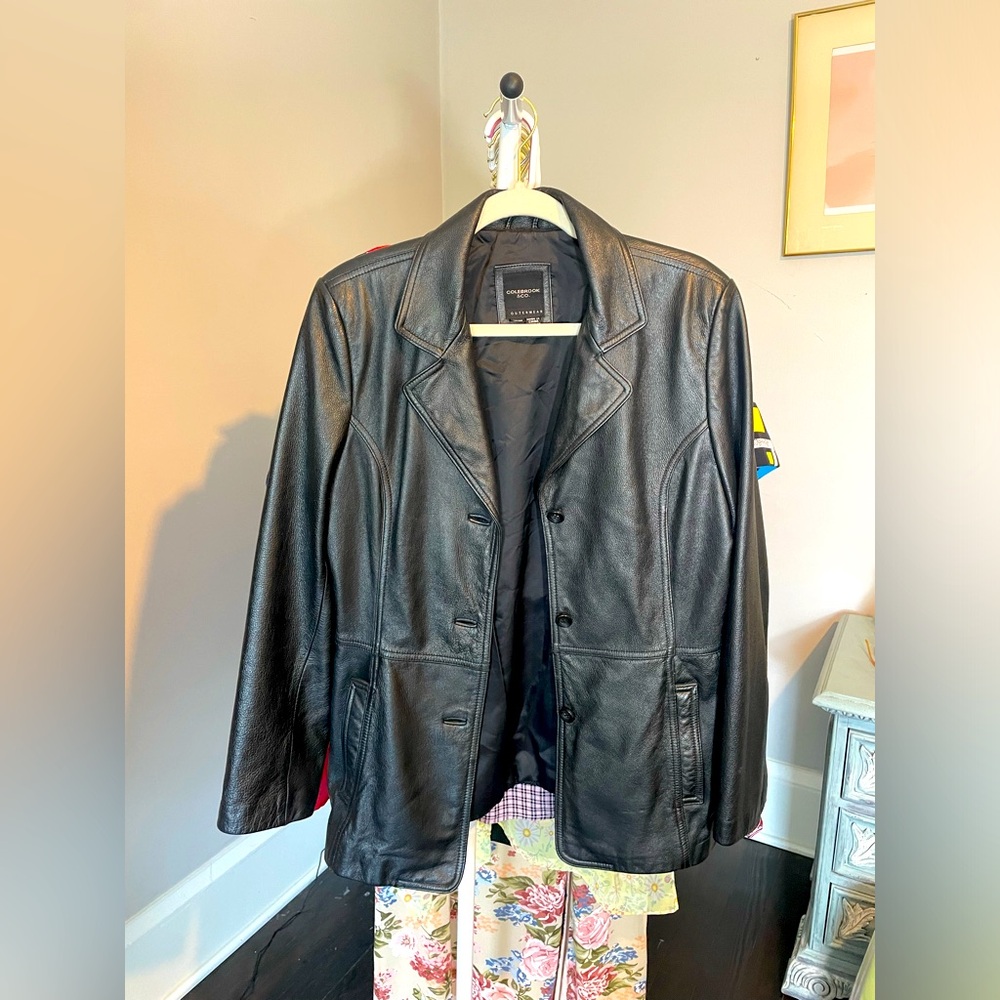 Women’s Colebrooke Leather Jacket Sz M